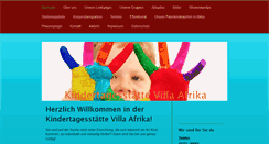 Desktop Screenshot of kita-villa-afrika.de